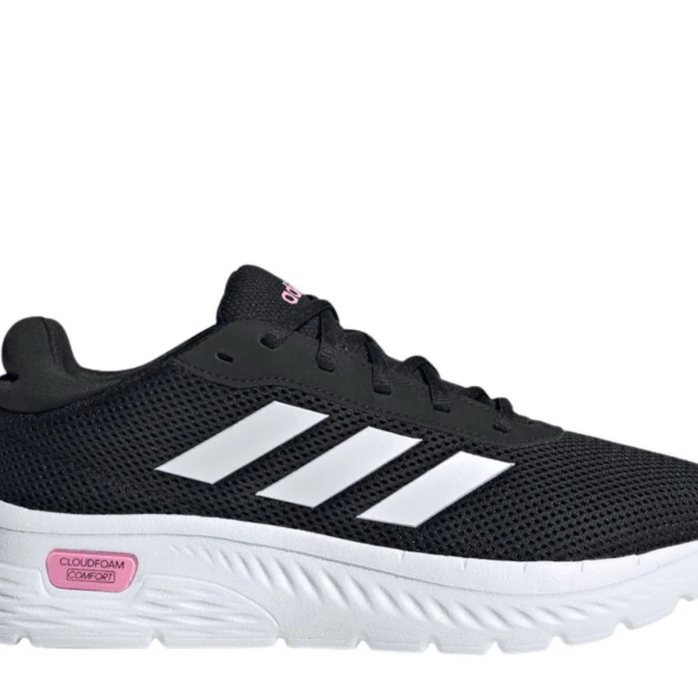 Adidas Cloudfoam Comfort‎ Running Shoes Black White Sneakers IH2974 Size 6